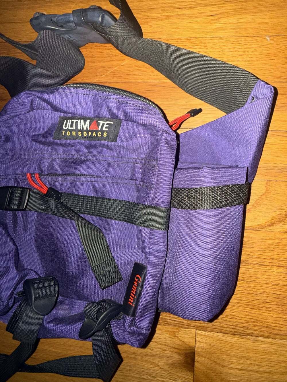 Ultimate Torsopacs Gemini Purple Padded Belted Waist Bottle Hiking Fanny Pack - Picture 2 of 10